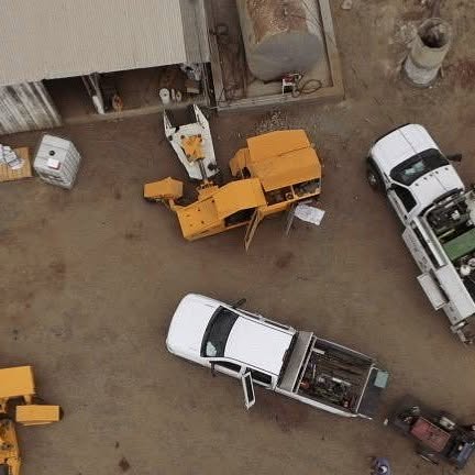 Harvest equipment receiving preventive maintenance